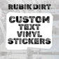 Custom Rectangle Vinyl Stickers