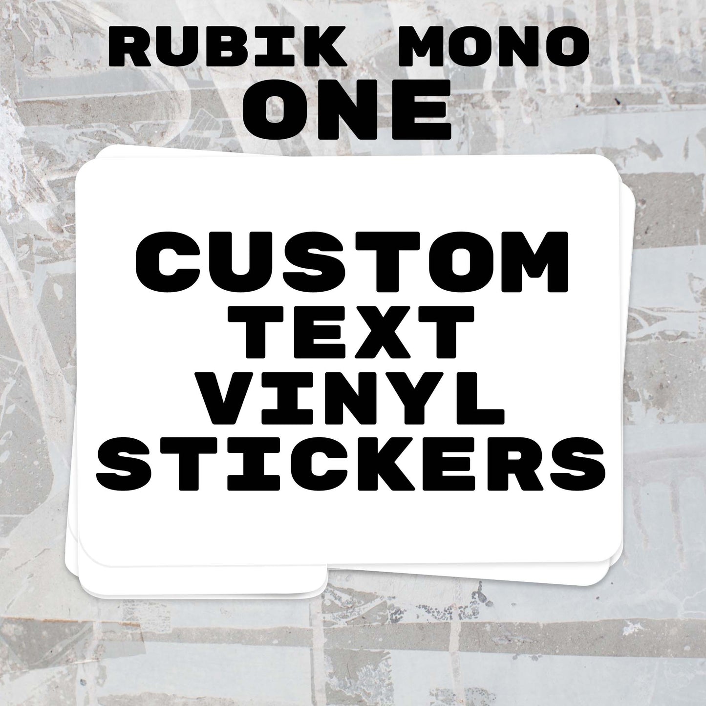 Custom Rectangle Vinyl Stickers
