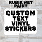 Custom Rectangle Vinyl Stickers