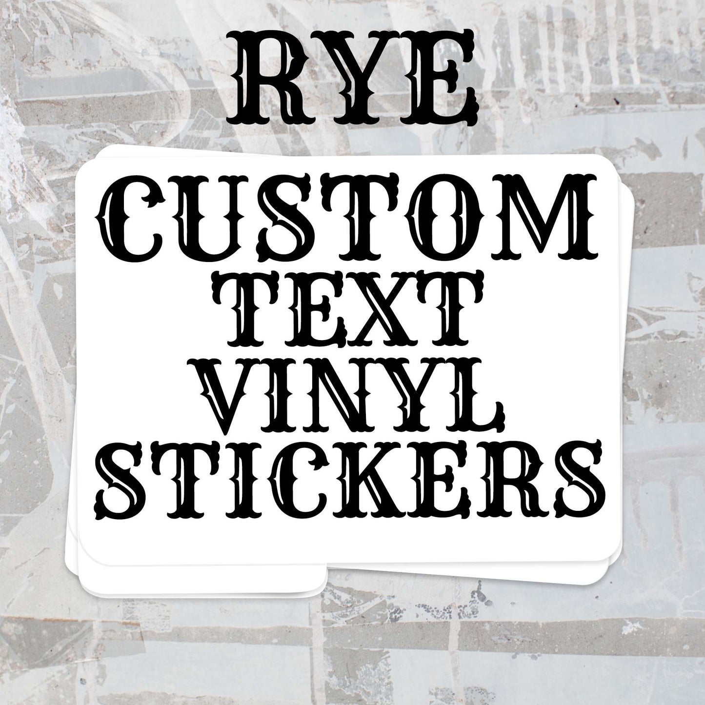 Custom Rectangle Vinyl Stickers