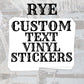 Custom Rectangle Vinyl Stickers