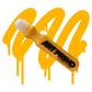 art primo mop filled with yellow ink in front of a yellow swatch
