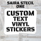 Custom Rectangle Vinyl Stickers