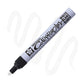 White Calligrapher Pen-Touch marker with sample strokes.