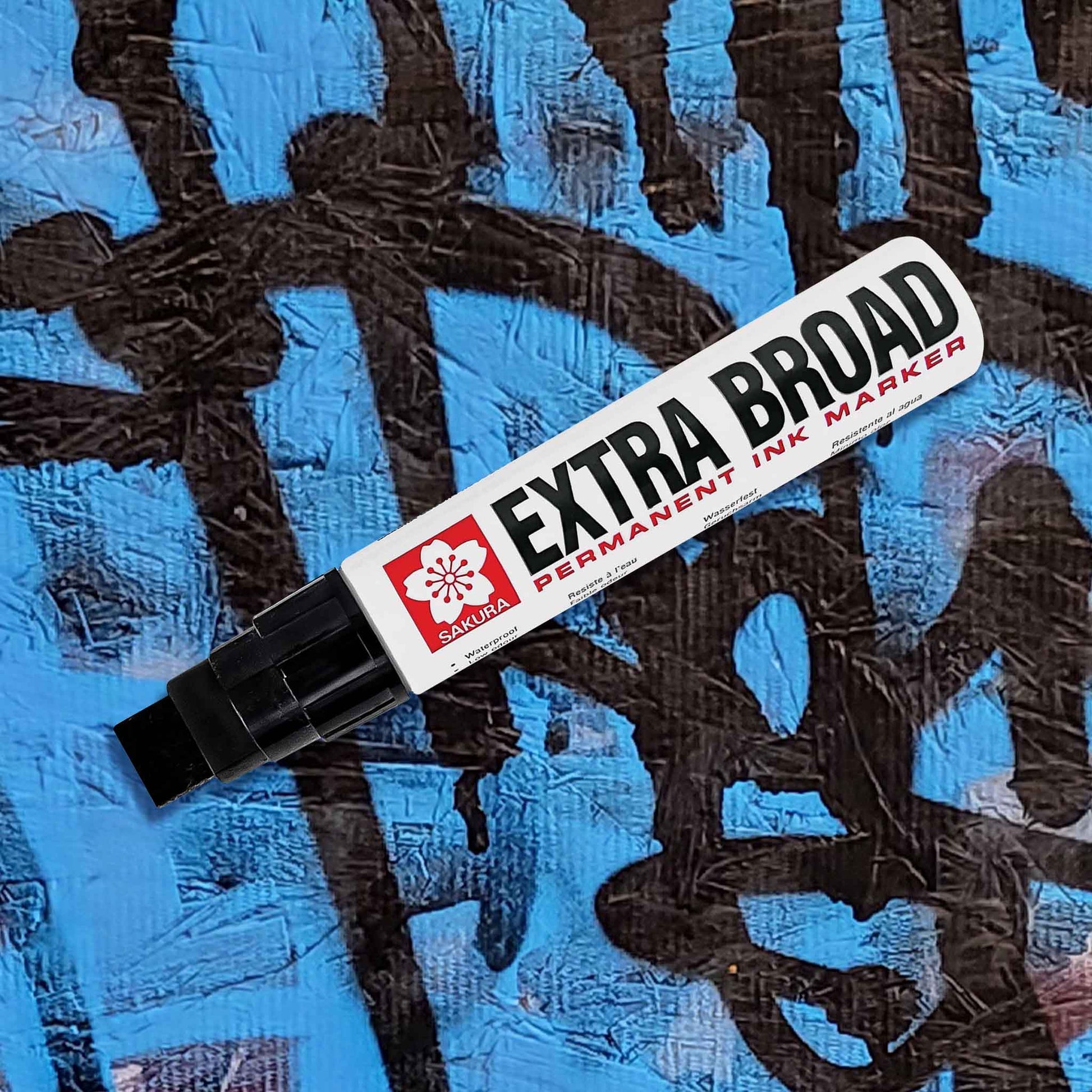 Black extra broad Sakura permanent ink marker