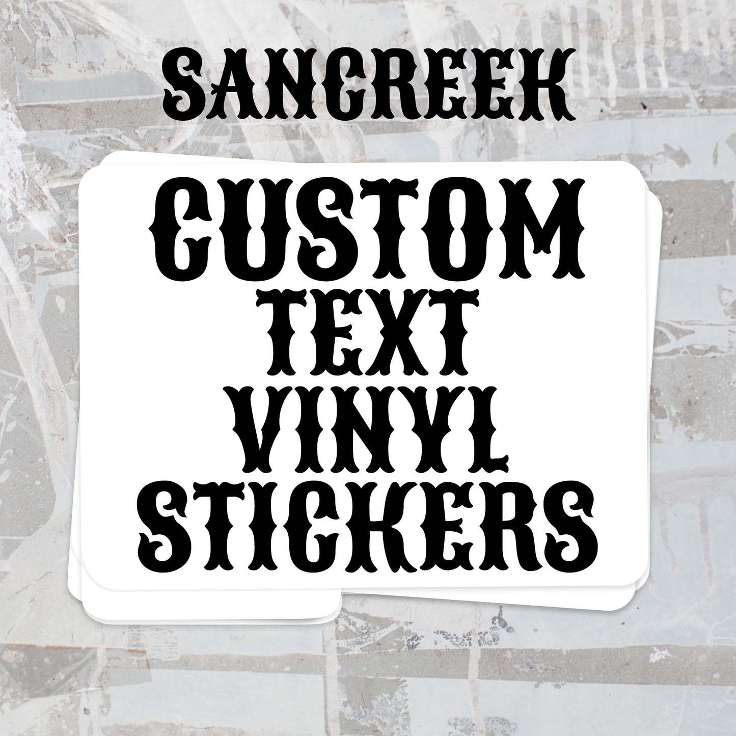 Custom Rectangle Vinyl Stickers