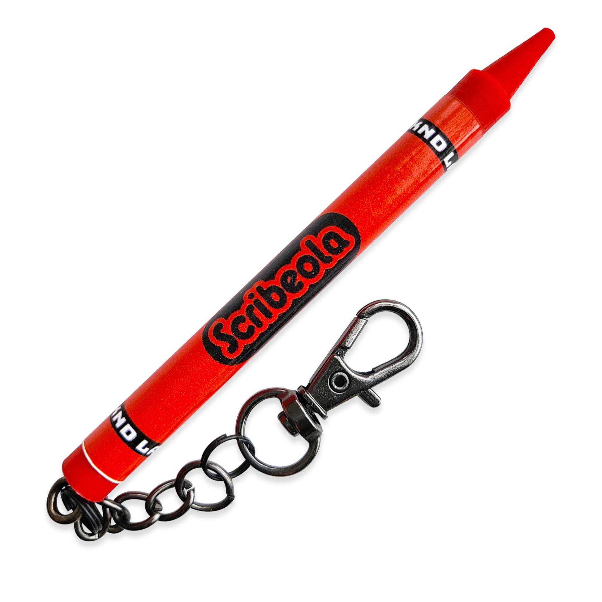 Red crayon scribe keychain