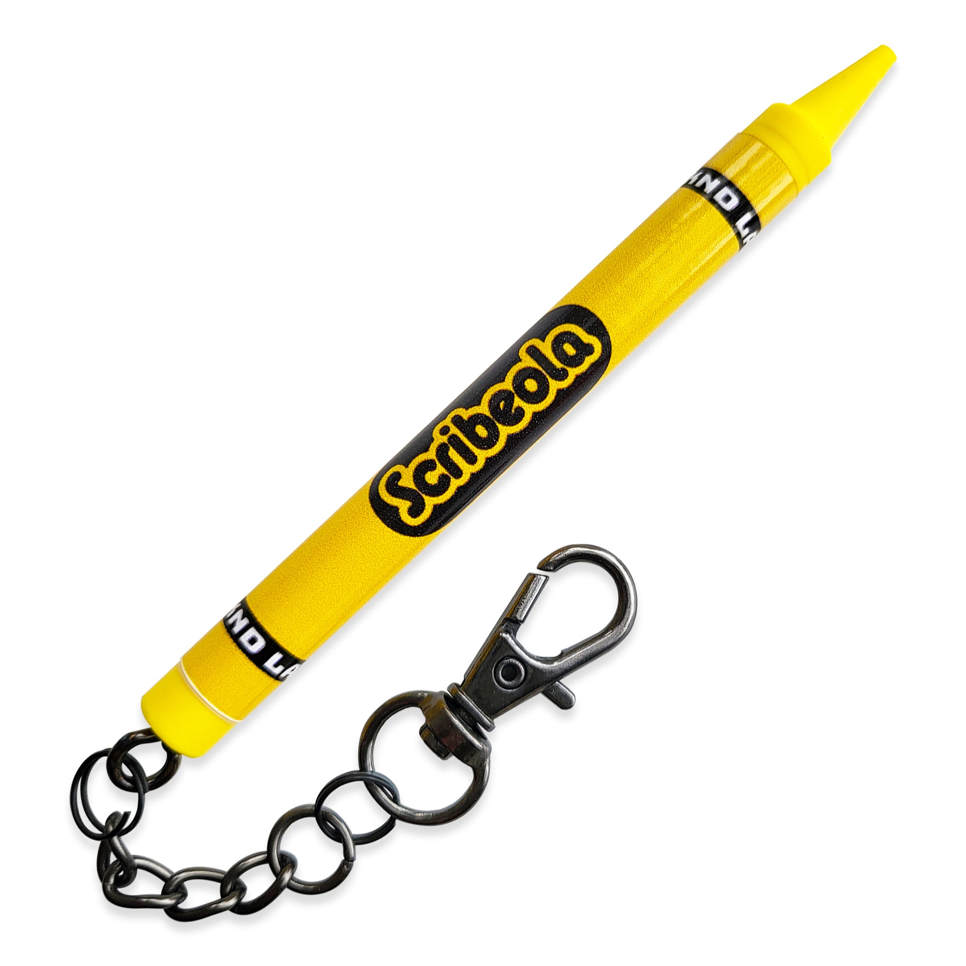Yellow crayon scribe keychain