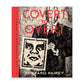Book cover of 'Covert to Overt' by Shepard Fairey with a stylized face and red text on a white background.