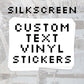Custom Rectangle Vinyl Stickers
