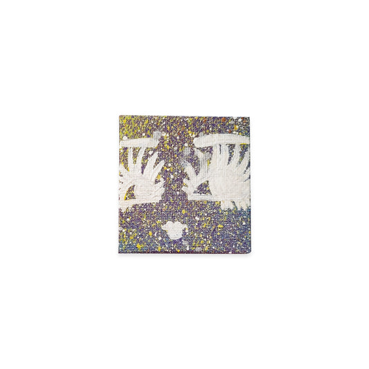 Mini canvas multicolor painting of doll face