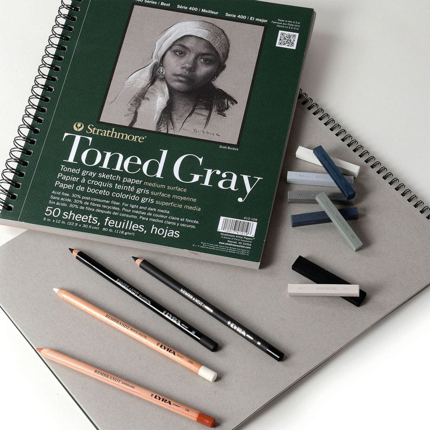 Strathmore Toned Grey Sketchbook 5.5x8.5"