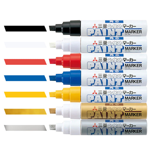 Uni paint chisel tip markers px-30