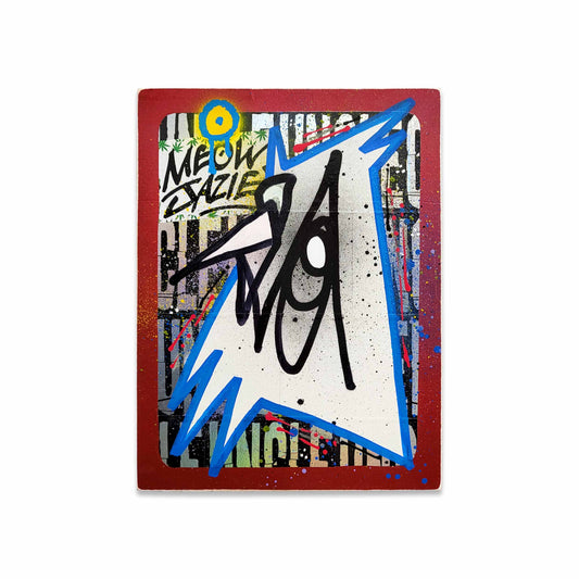 Graffiti style painted artwork with a rooster.