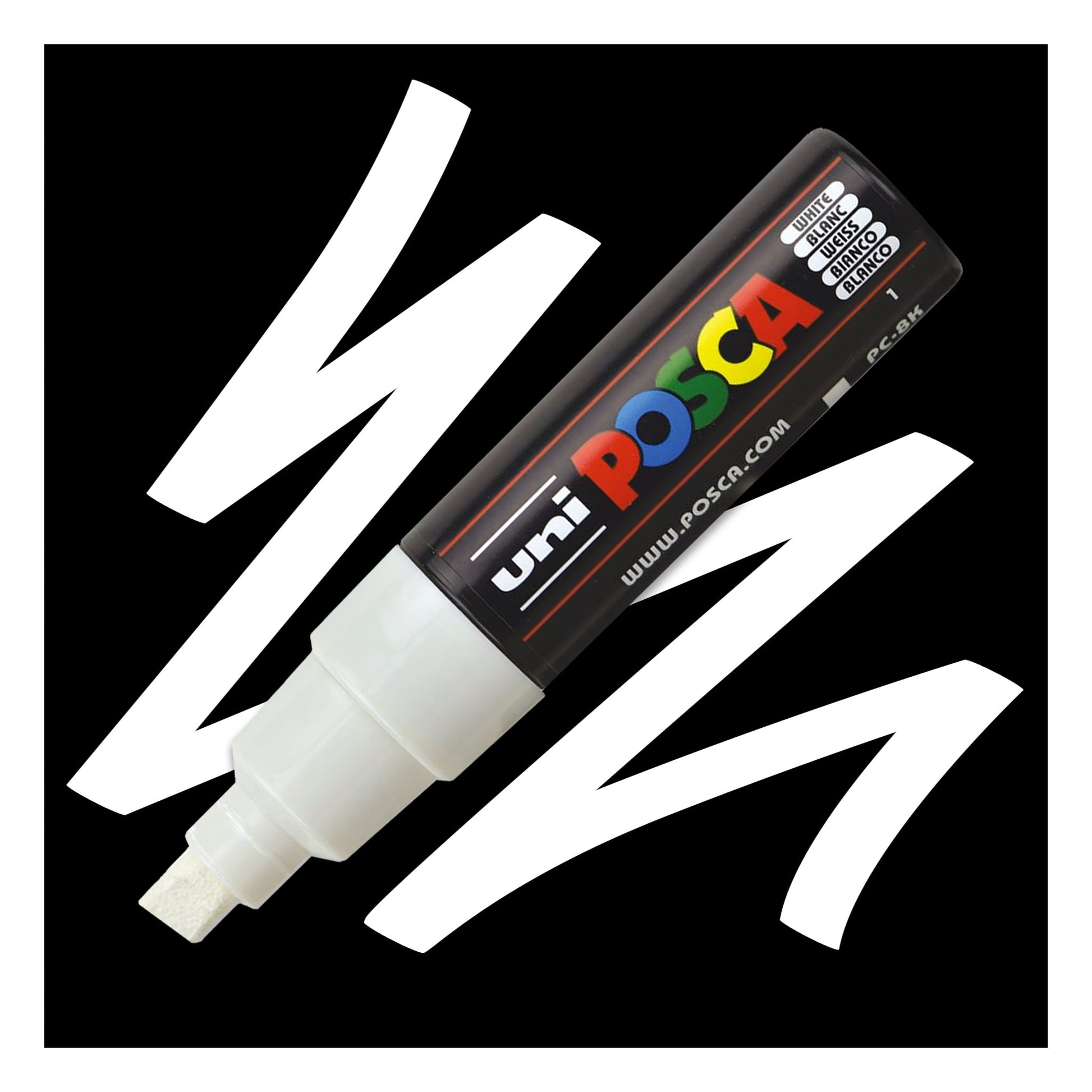 Uni Posca 8K paint marker in white