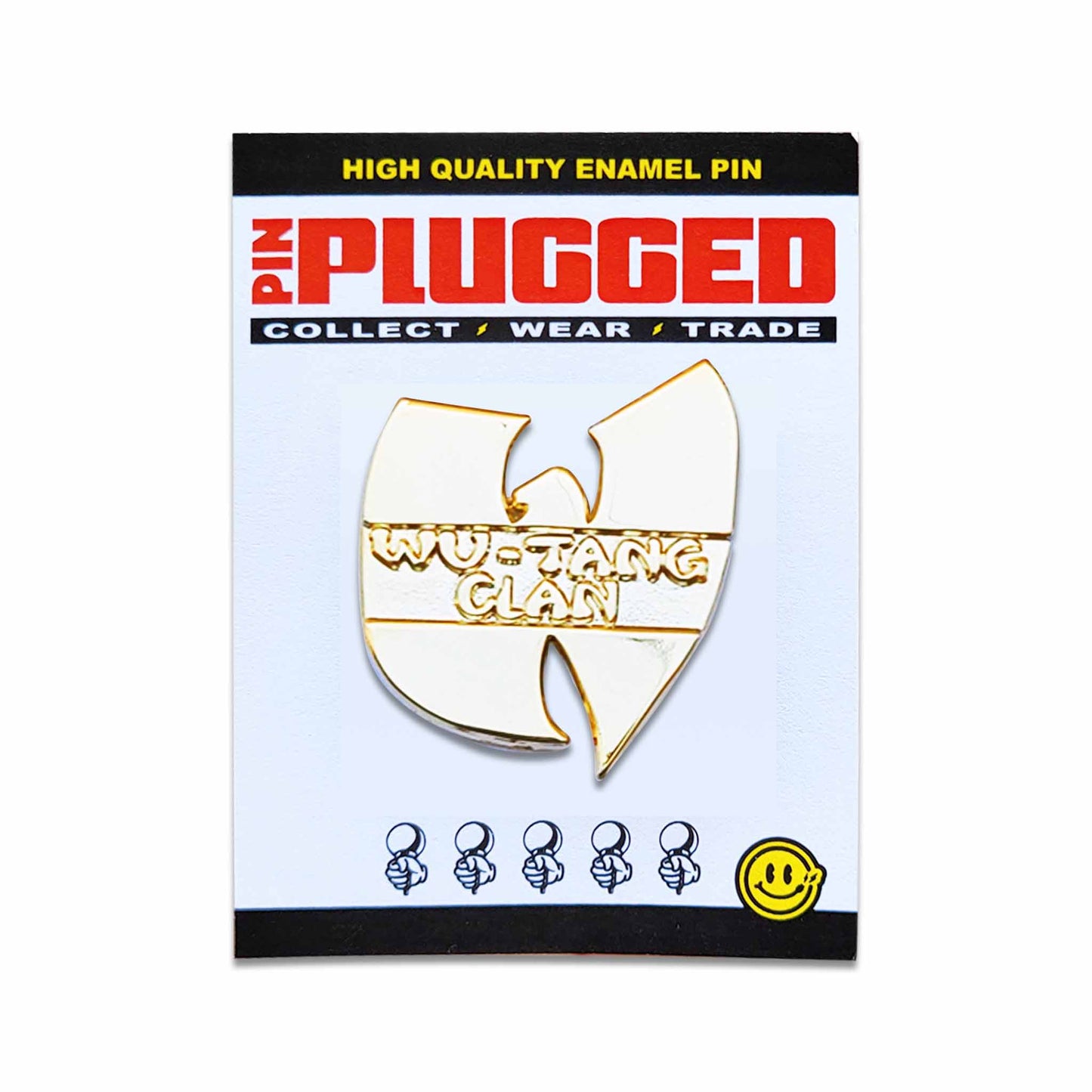 Carded Wu-Tang Clan gold pin