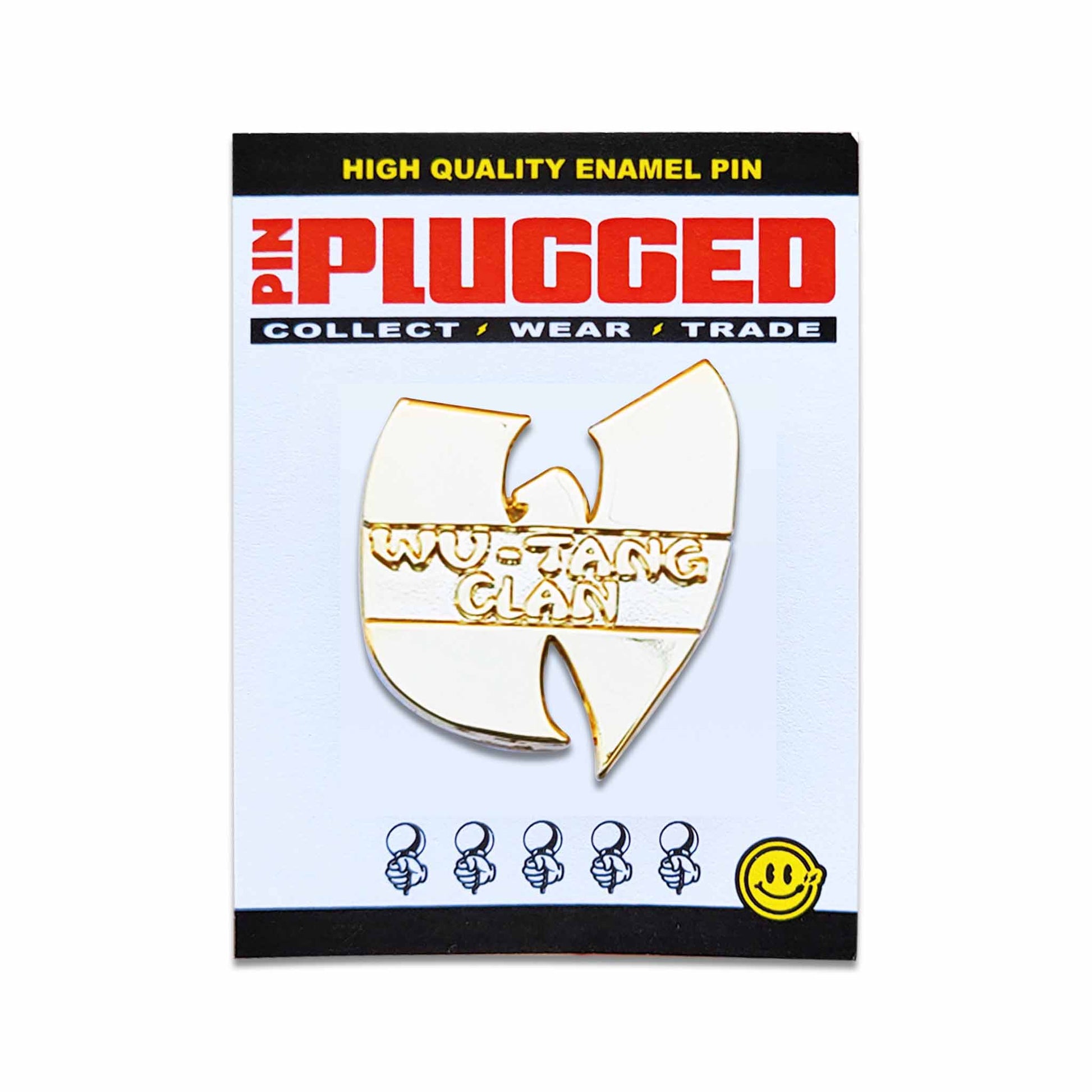 Carded Wu-Tang Clan gold pin