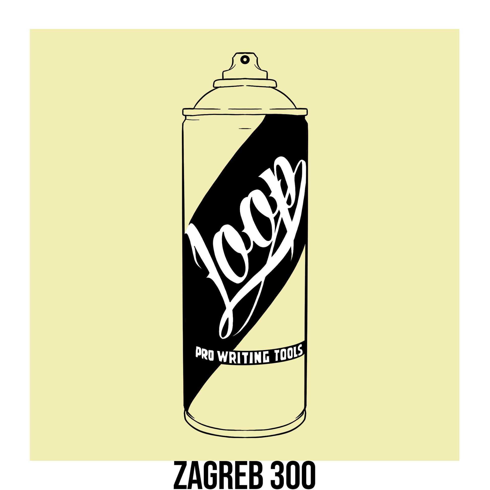 Loop Colors spray paint can in Zagreb light yellow