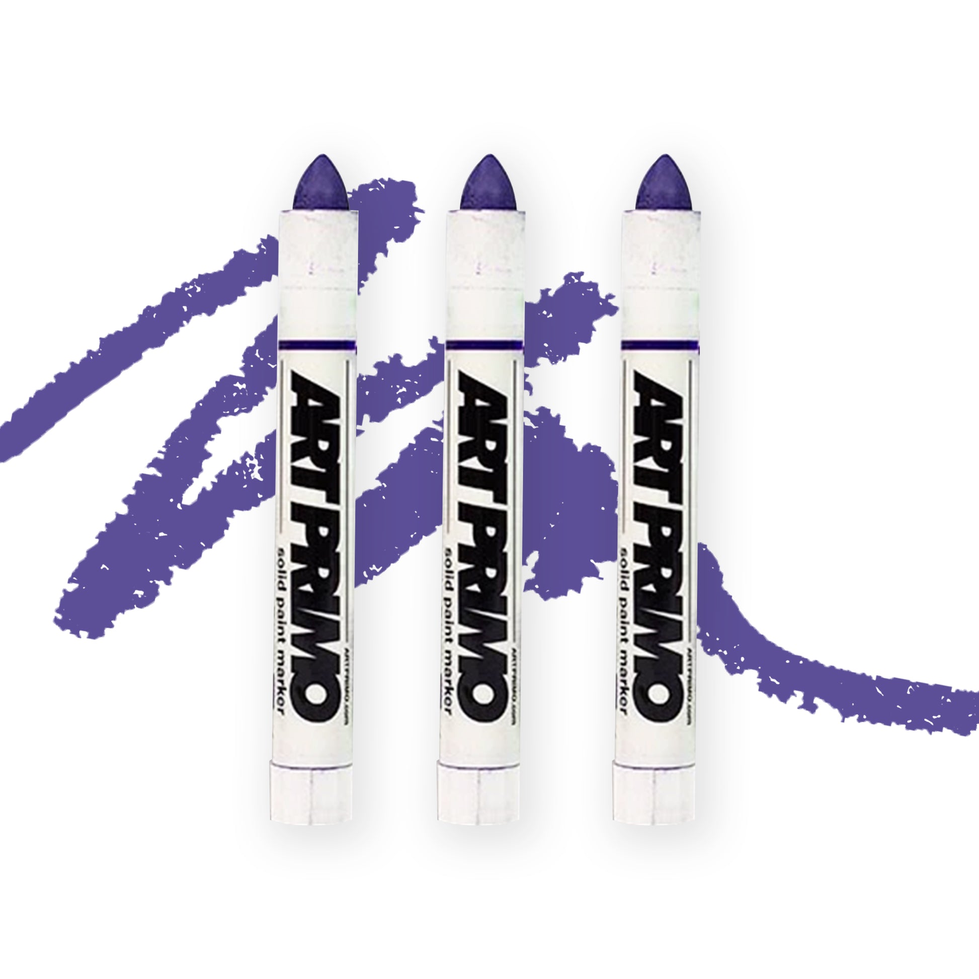purple art primo streaker in front of a purple stroke