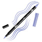 Purple Sage Tombow double-headed brush-pen with a flexible nylon fiber brush tip and a fine tip against a white background with Purple Sage strokes