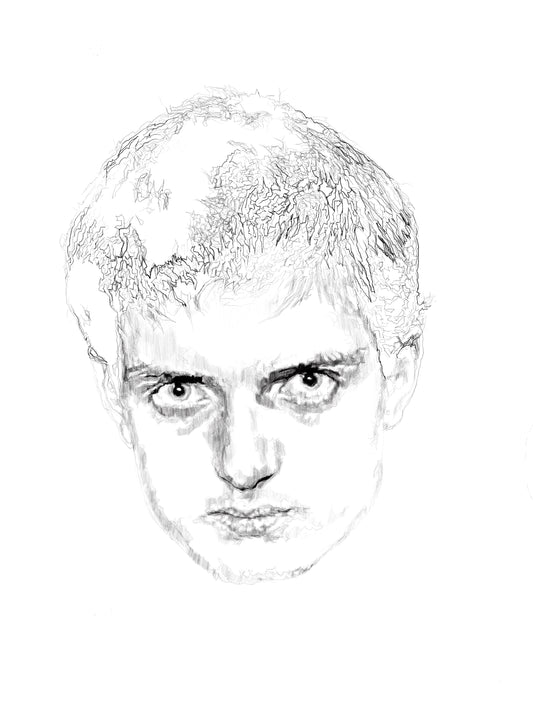 Ian Curtis Portrait Print