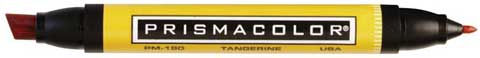 Prismacolor double sided marker in yellow