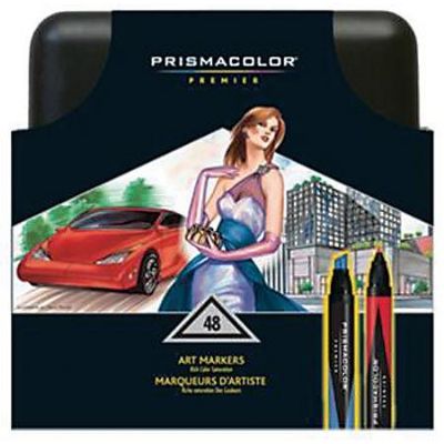 Black case of Prismacolor premier markers 48 count